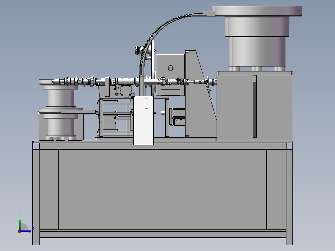 直流电机换向器组装机3D图纸 H707 非标自动化设备3D图纸3D模型左视图