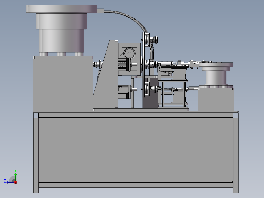 直流电机换向器组装机3D图纸 H707 非标自动化设备3D图纸3D模型右视图