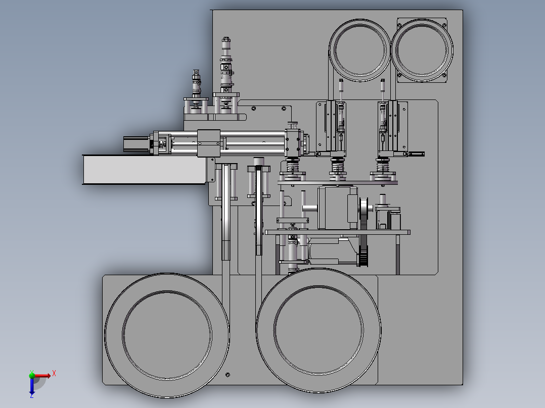 直流电机换向器组装机3D图纸 H707 非标自动化设备3D图纸3D模型俯视图