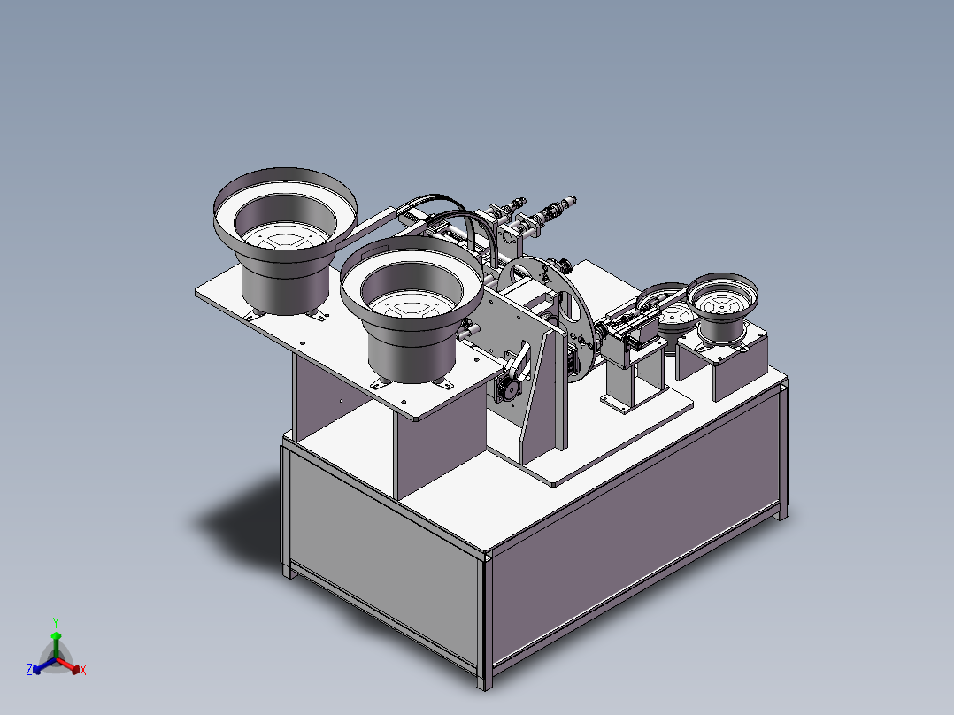 直流电机换向器组装机3D图纸 H707 非标自动化设备3D图纸3D模型正等轴测图