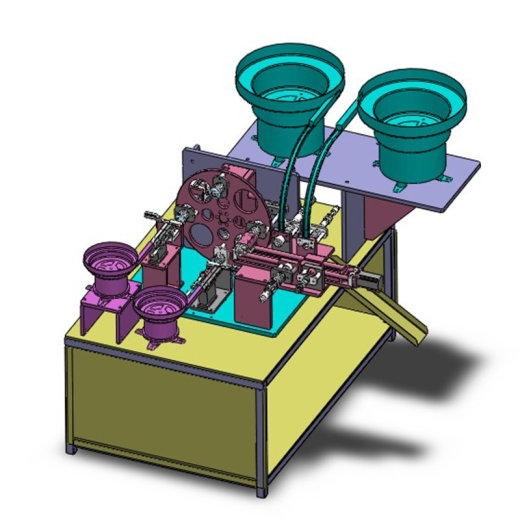 直流电机换向器组装机3D图纸 H707 非标自动化设备3D图纸3D模型缩略图