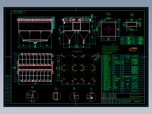 LQM128-2x9离线脉冲袋式除尘器详图