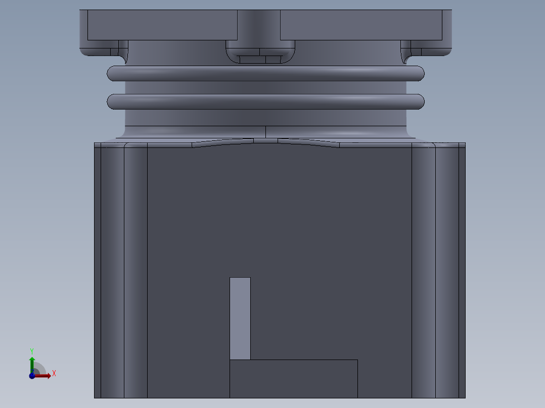 气泵泵体前视图