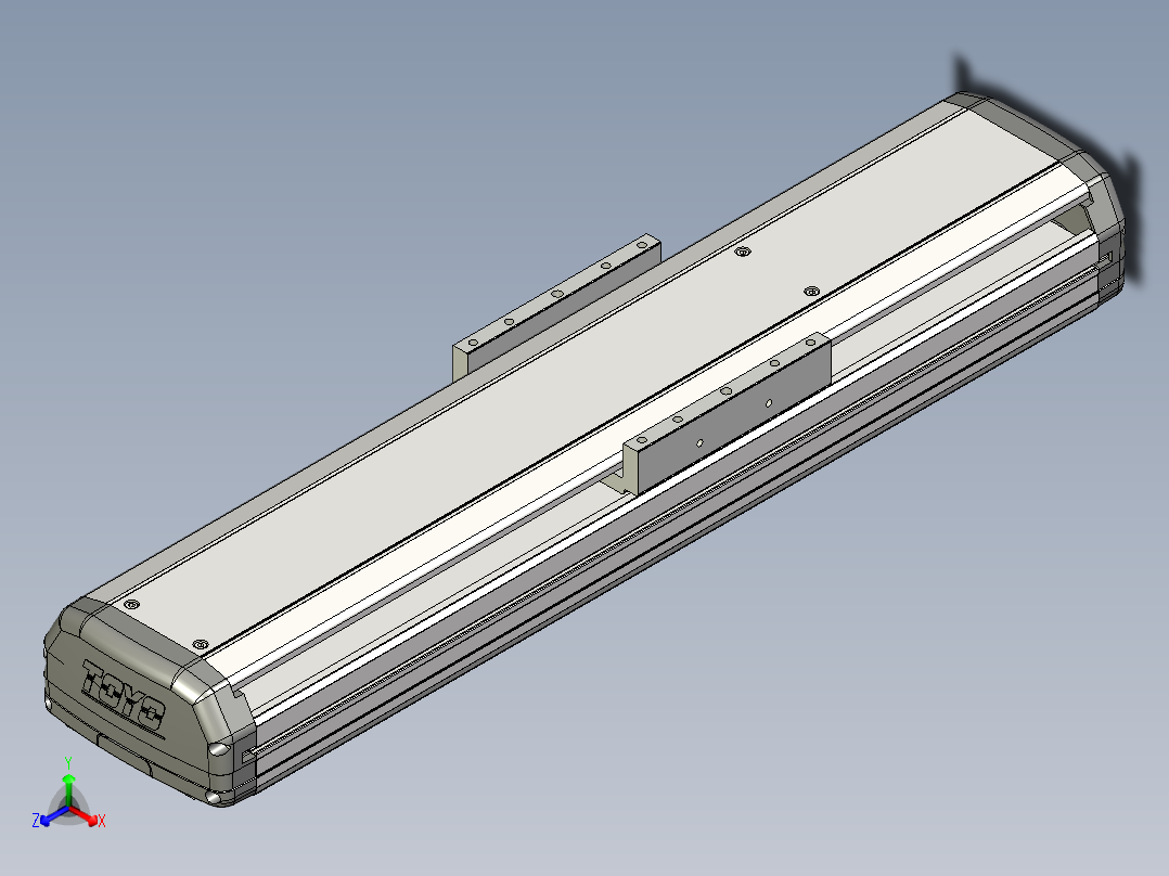 Toyo东佑达直线模组-ETH14-250-M+煞車-A2主视图