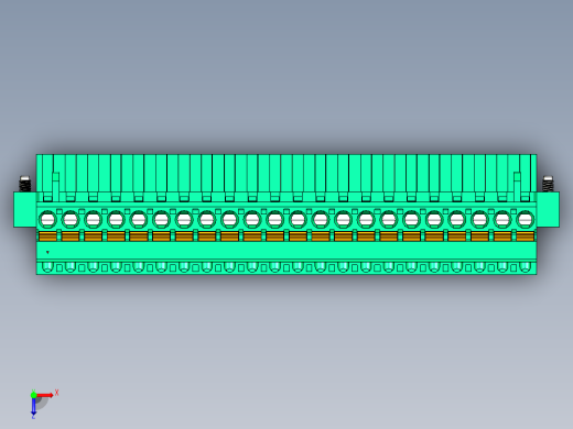 DEGSON 2EDG（M） 系列 5.0mm 螺丝锁紧可插拔接线端子组-2EDGKDAM-5.0-22P-14-00AH俯视缩略图