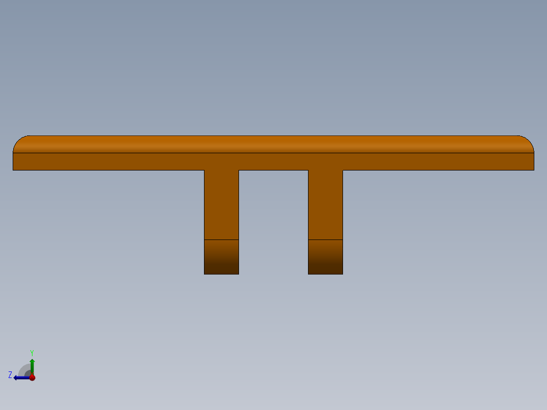 手杖凳设计右视图