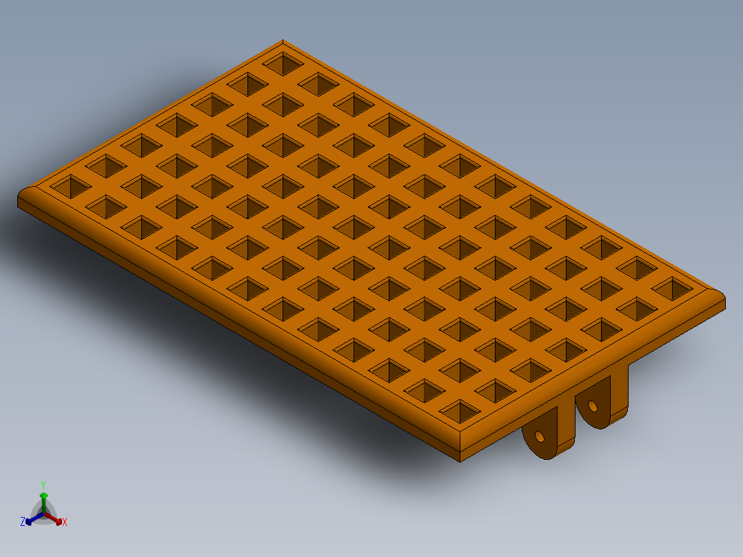 手杖凳设计正等轴测图