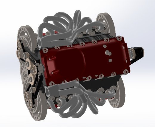 V12发动机3D模型图纸 汽车引擎 水冷设计就绪缩略图