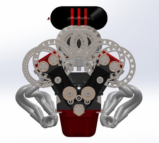 V12发动机3D模型图纸 汽车引擎 水冷设计就绪缩略图