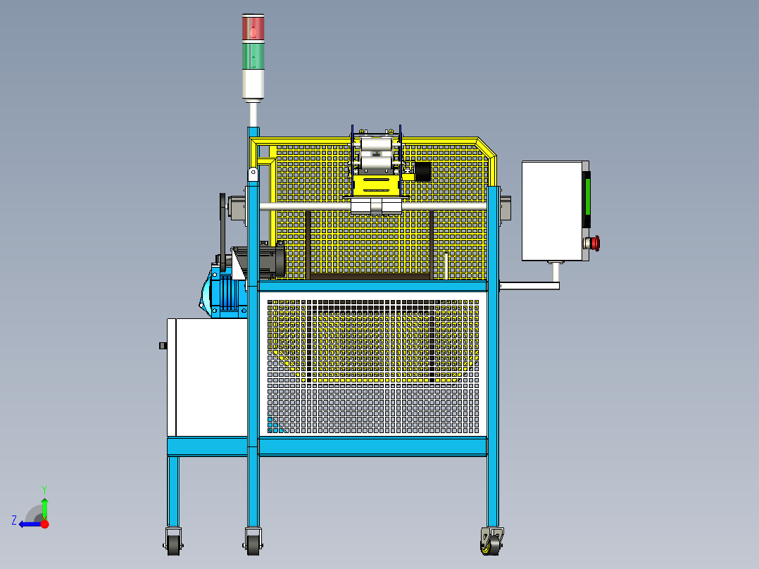 电缆绕线机右视图