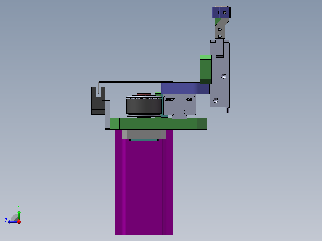 5.水平移栽机构右视图