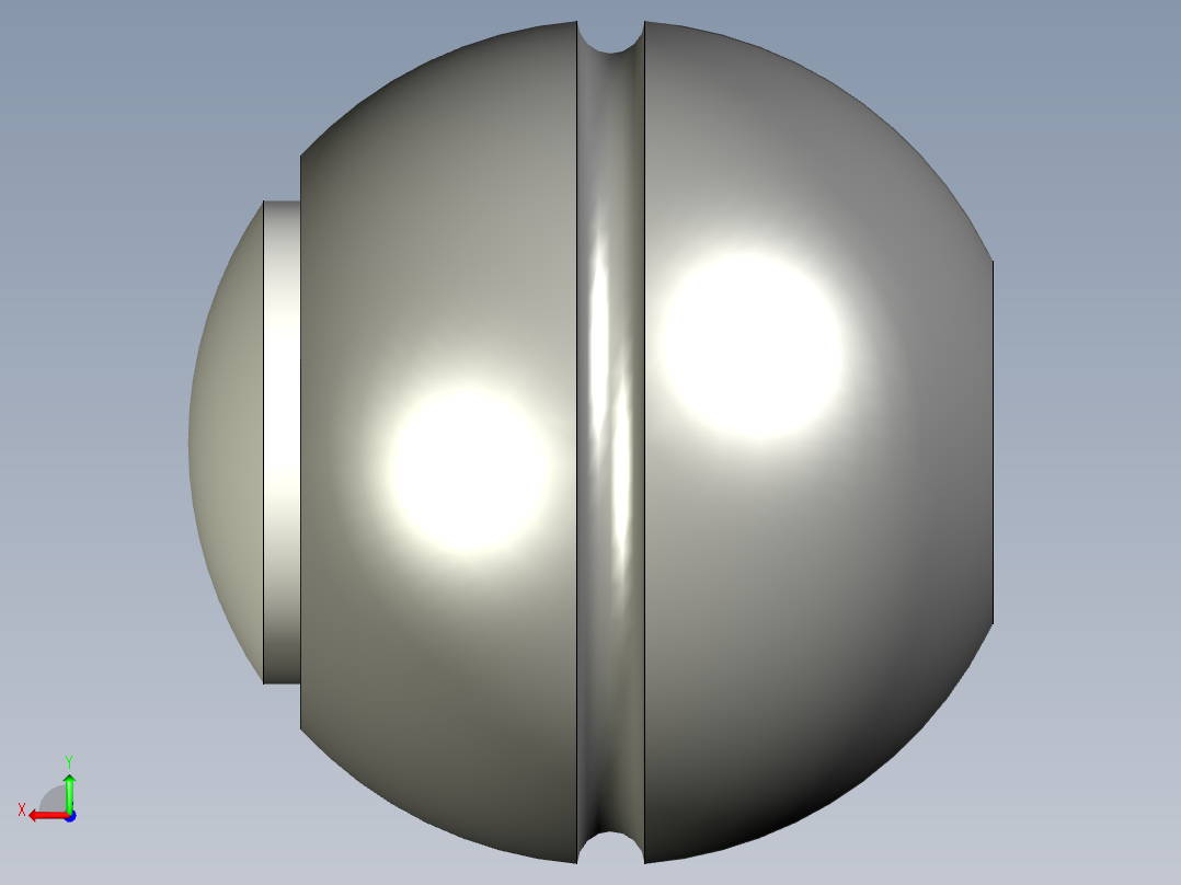 透明中心蓋把手(壓入式)SH.N-3D多系列多零件图纸模型后视图
