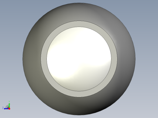 透明中心蓋把手(壓入式)SH.N-3D多系列多零件图纸模型右视缩略图