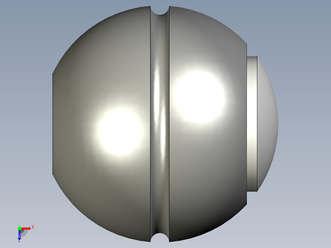 透明中心蓋把手(壓入式)SH.N-3D多系列多零件图纸模型俯视图