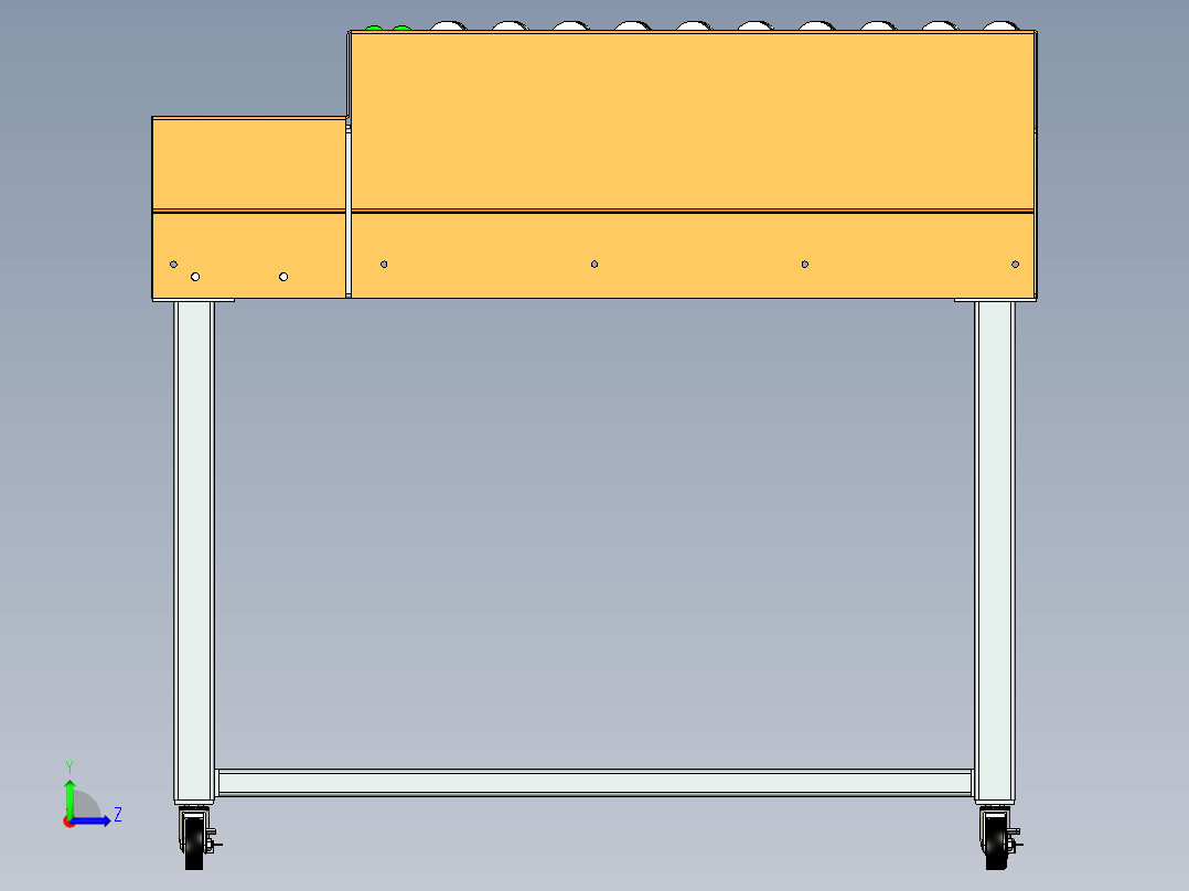 E491 斜轮分拣机左视图