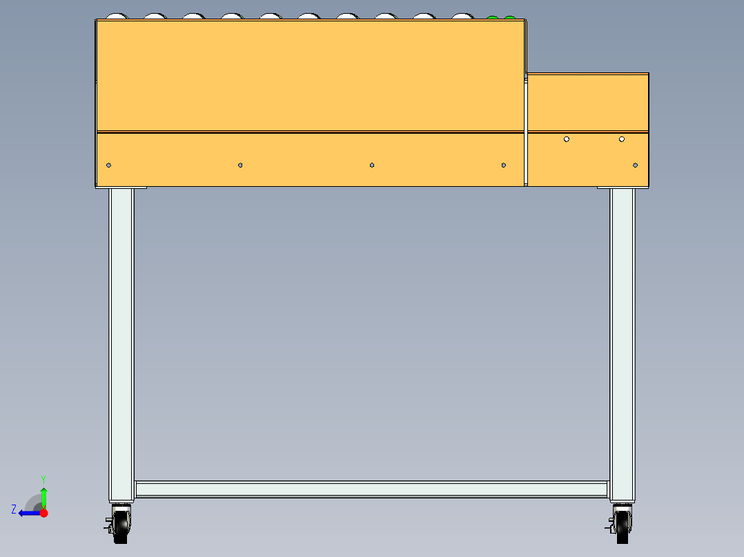 E491 斜轮分拣机右视图