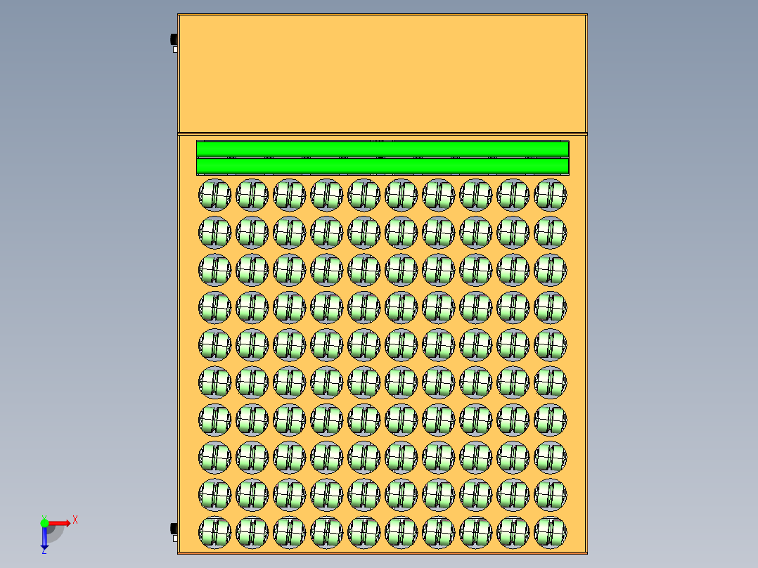 E491 斜轮分拣机俯视图