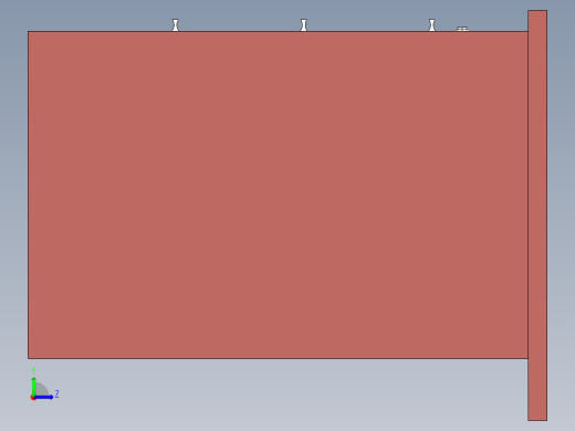 电脑桌3D模型左视缩略图