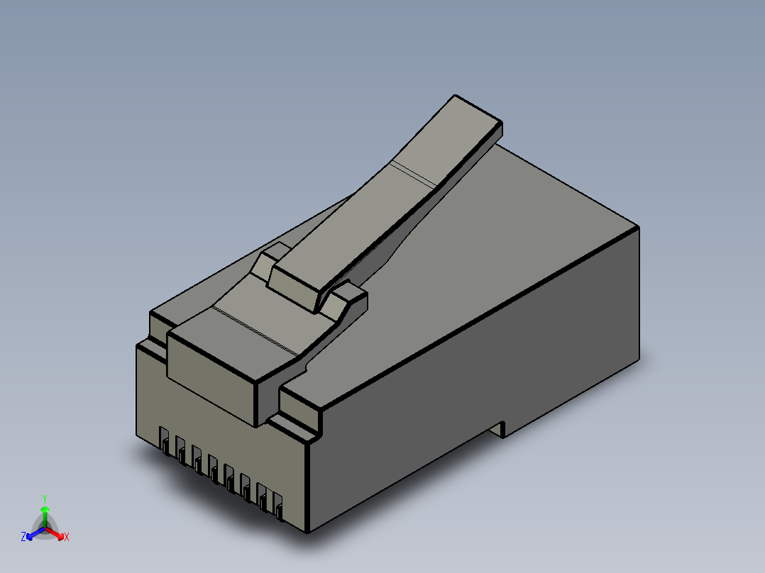 电脑数码接头 (15)正等轴测图