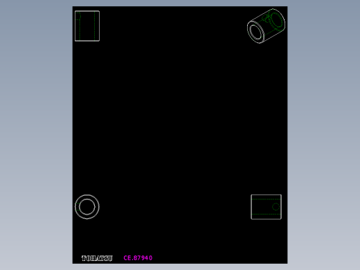 襯套(位置顯示器用)DD51,DD52-2D多系列多零件图纸模型