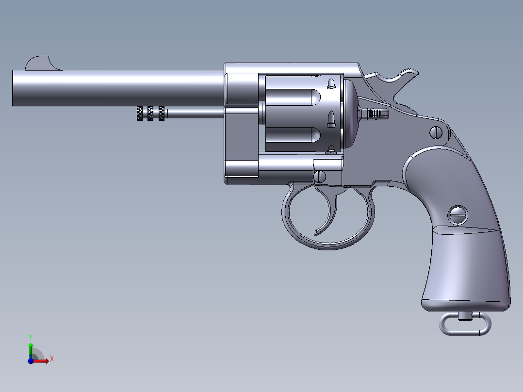 柯尔特M1909左轮手枪（CAL.45口径）前视图