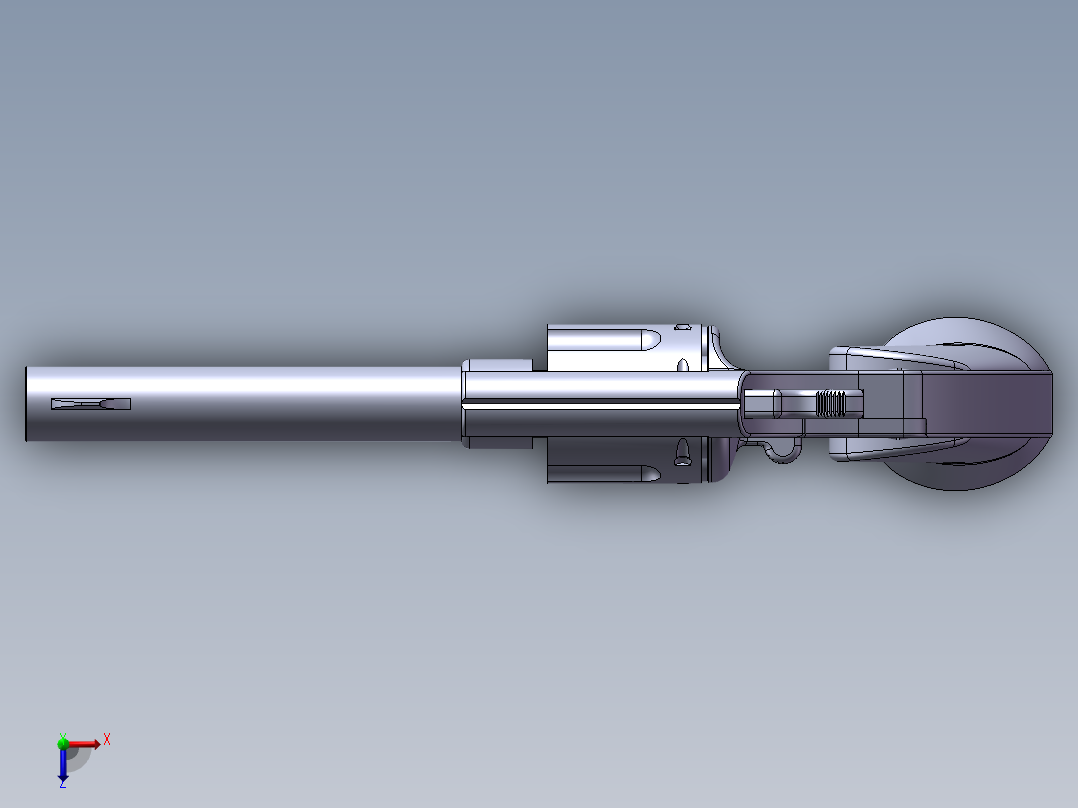 柯尔特M1909左轮手枪（CAL.45口径）俯视图