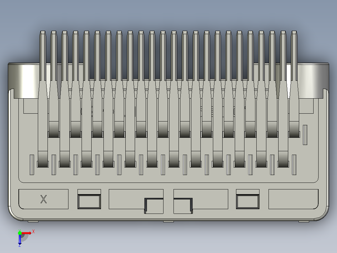 连接器AAUS01AP2-024K027俯视图