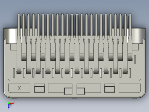 连接器AAUS01AP2-024K027俯视缩略图