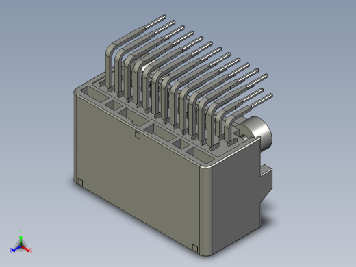 连接器AAUS01AP2-024K027正等轴测缩略图