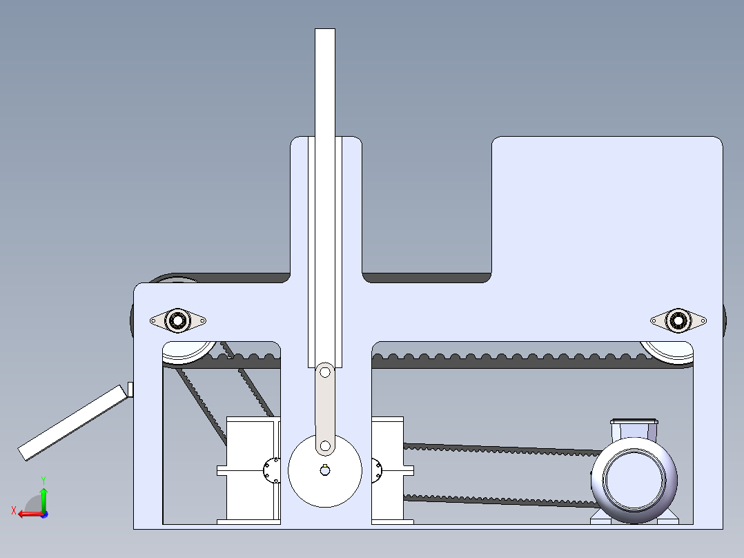 山楂去核机3D 装配图 零件图 说明书后视图