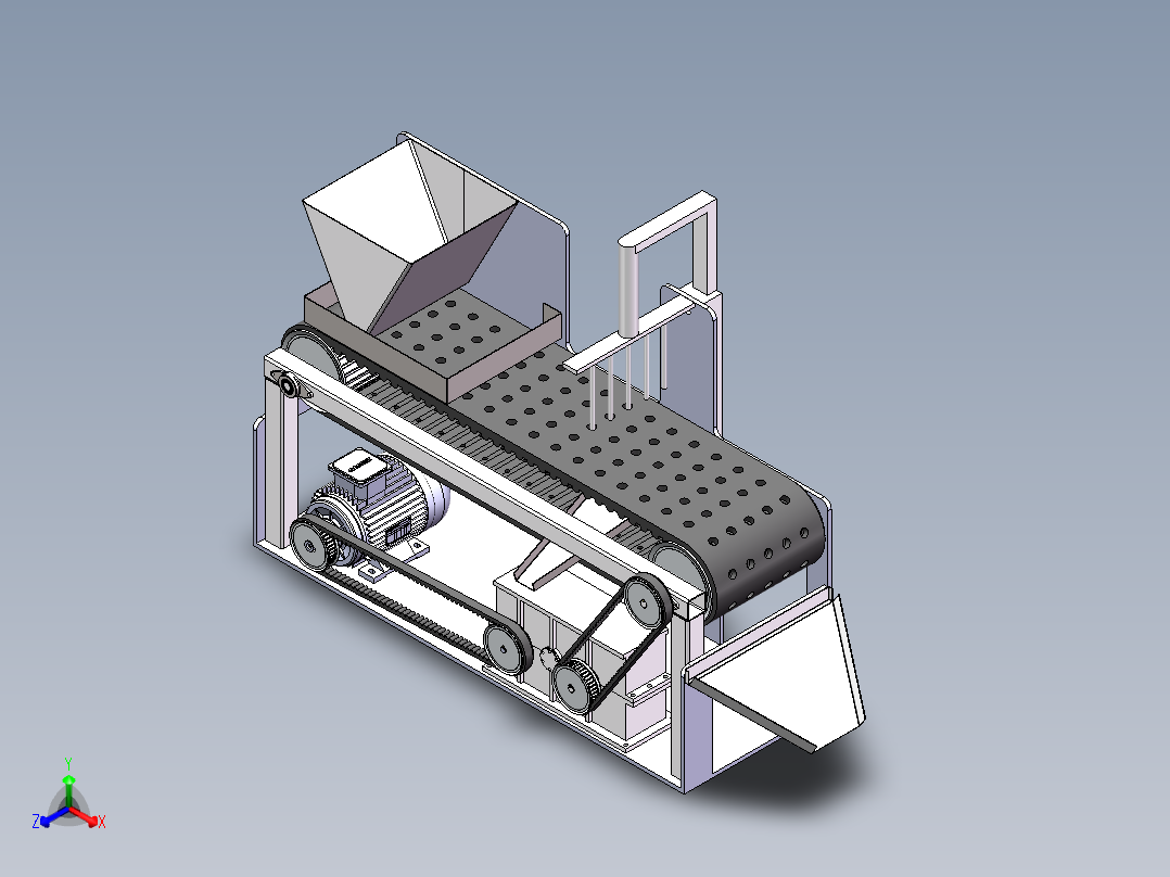 山楂去核机3D 装配图 零件图 说明书正等轴测图