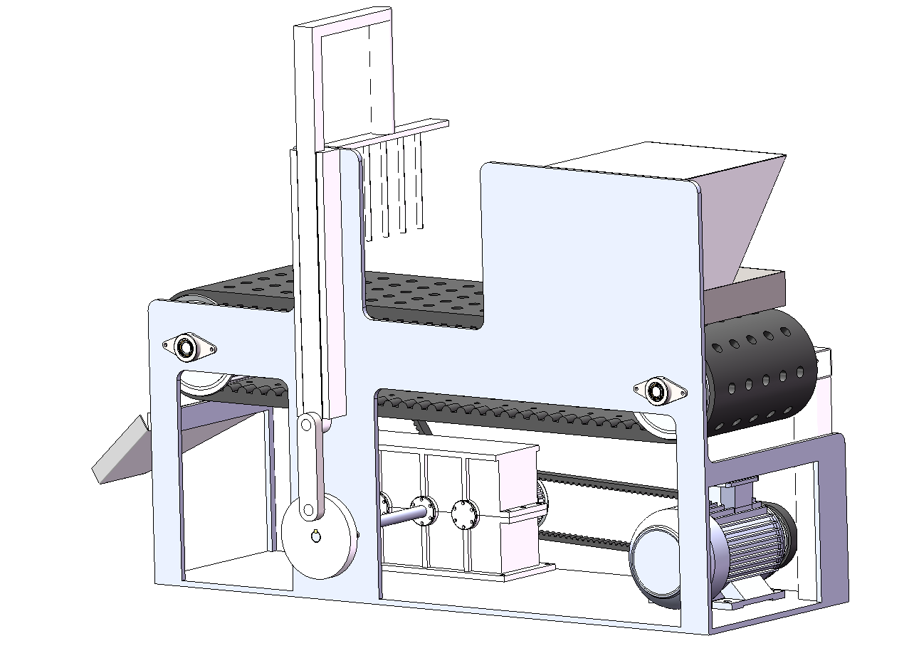 山楂去核机3D 装配图 零件图 说明书