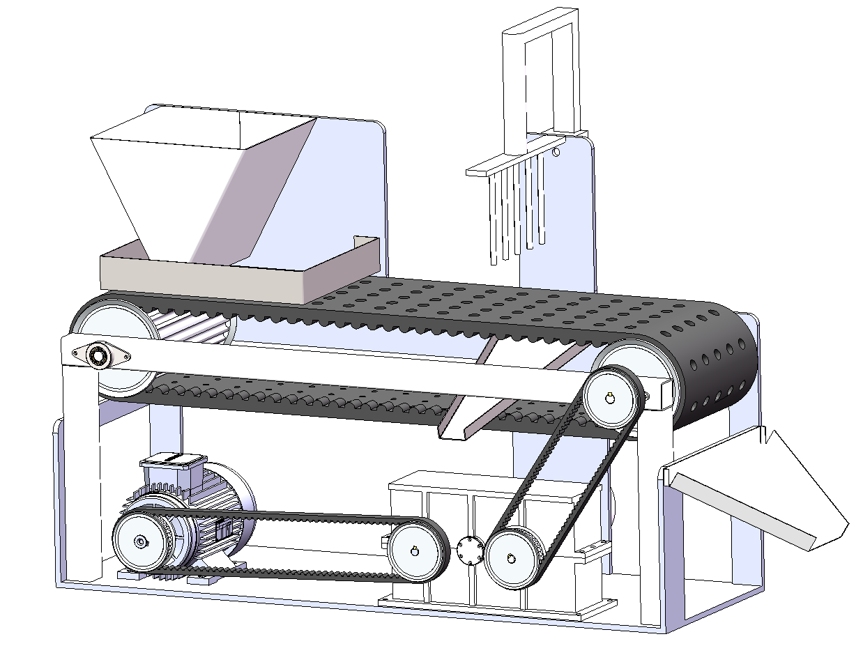 山楂去核机3D 装配图 零件图 说明书