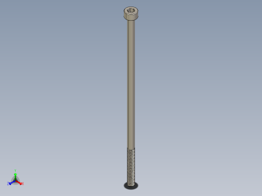 Screw_DIN_912_M3x80_A2.STEP公制内六角螺钉