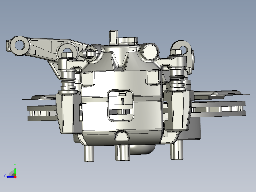 浮动钳盘式制动器右视图