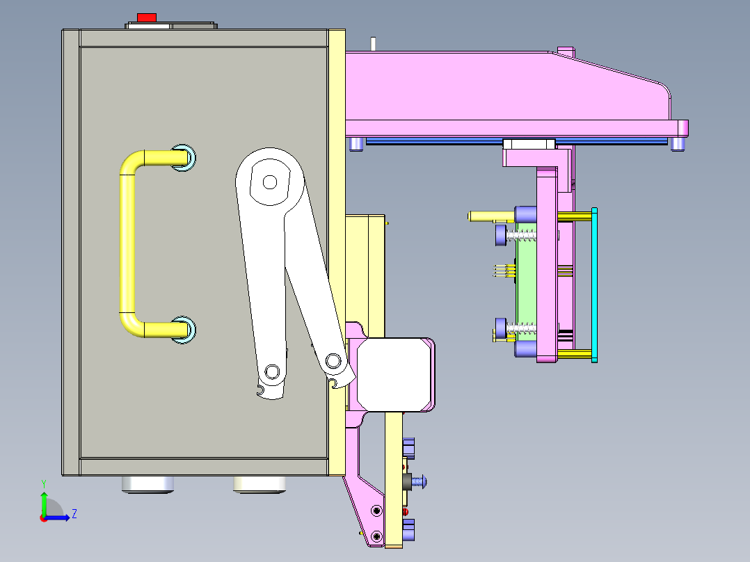 CT测试设备左视图