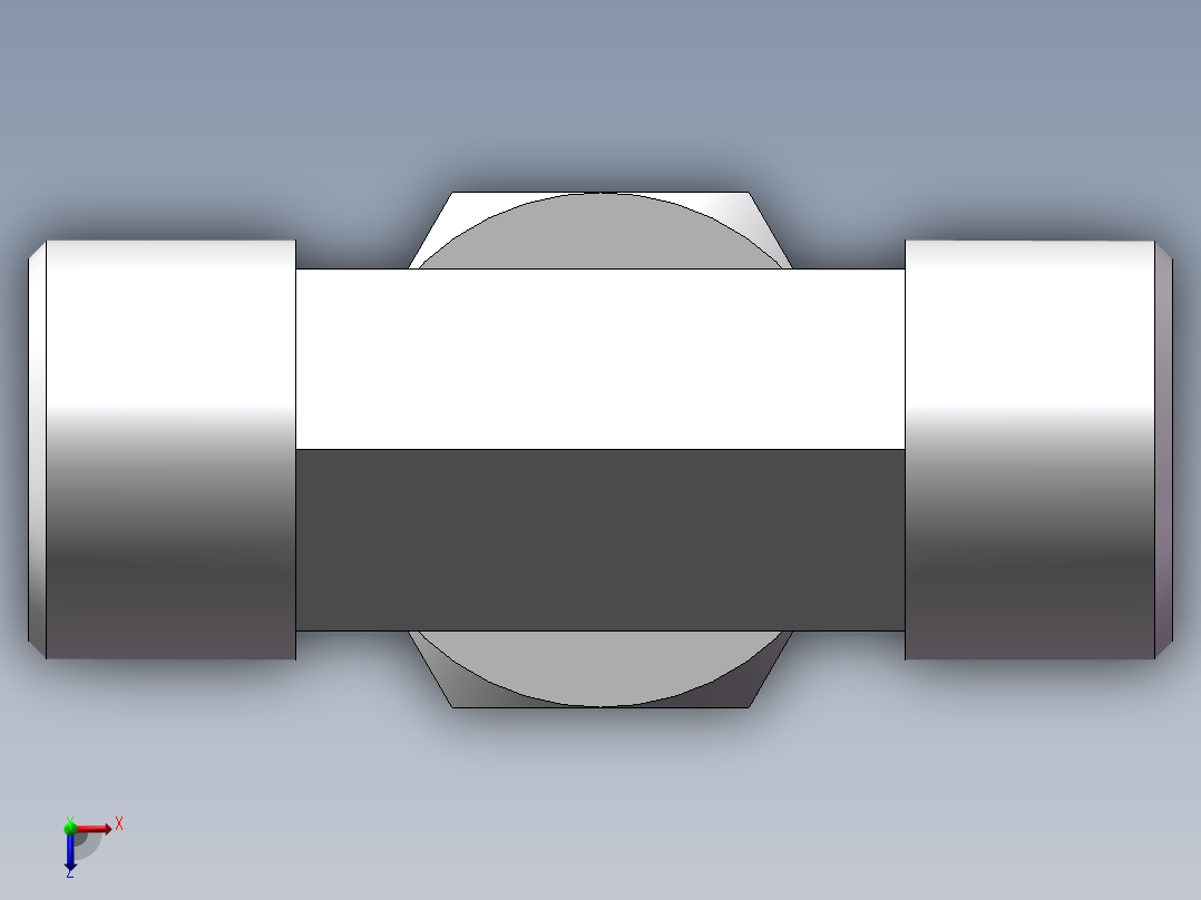 BC+BD 三通组合接头、BD-22俯视图