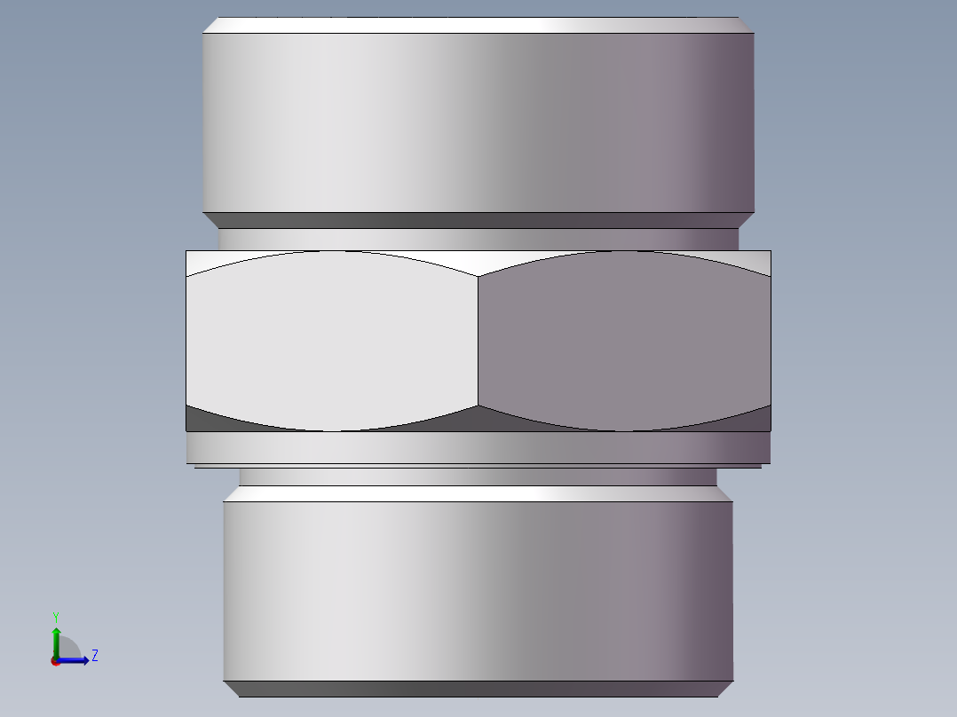 公制螺纹ED密封、1DM-52-48WD左视图