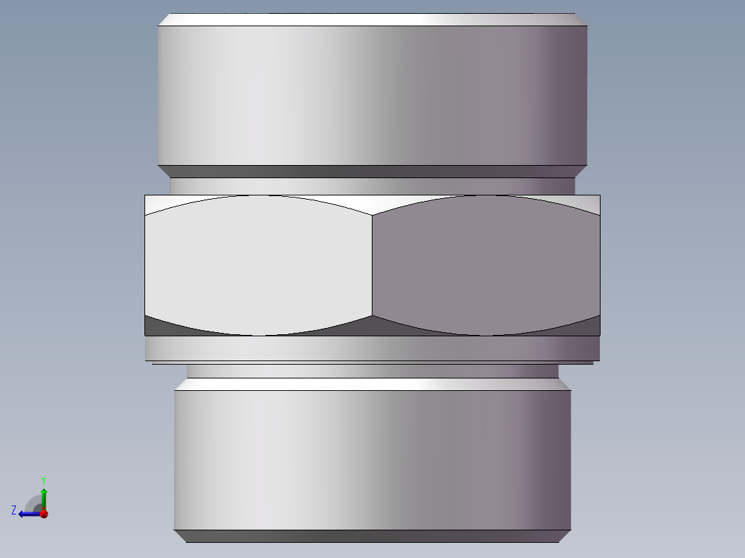 公制螺纹ED密封、1DM-52-48WD右视图