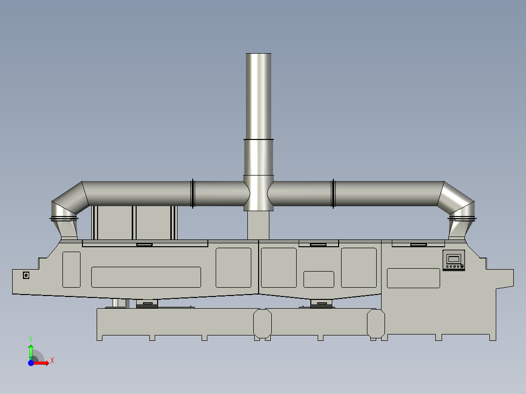 A2004019-工业零件清洗机前视图
