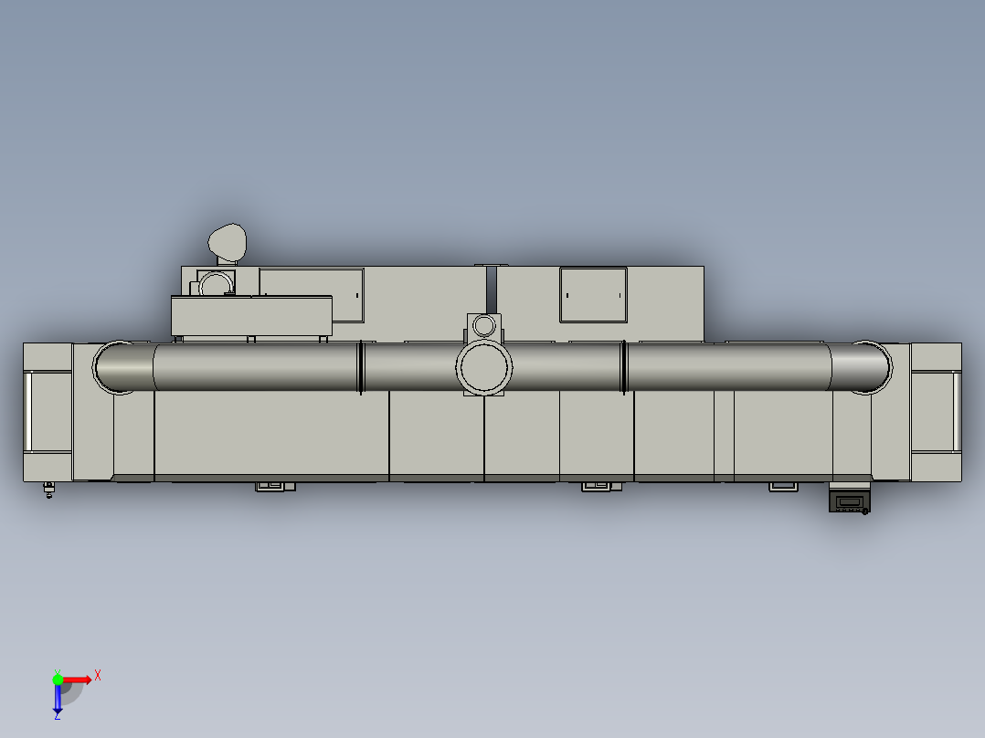 A2004019-工业零件清洗机俯视图