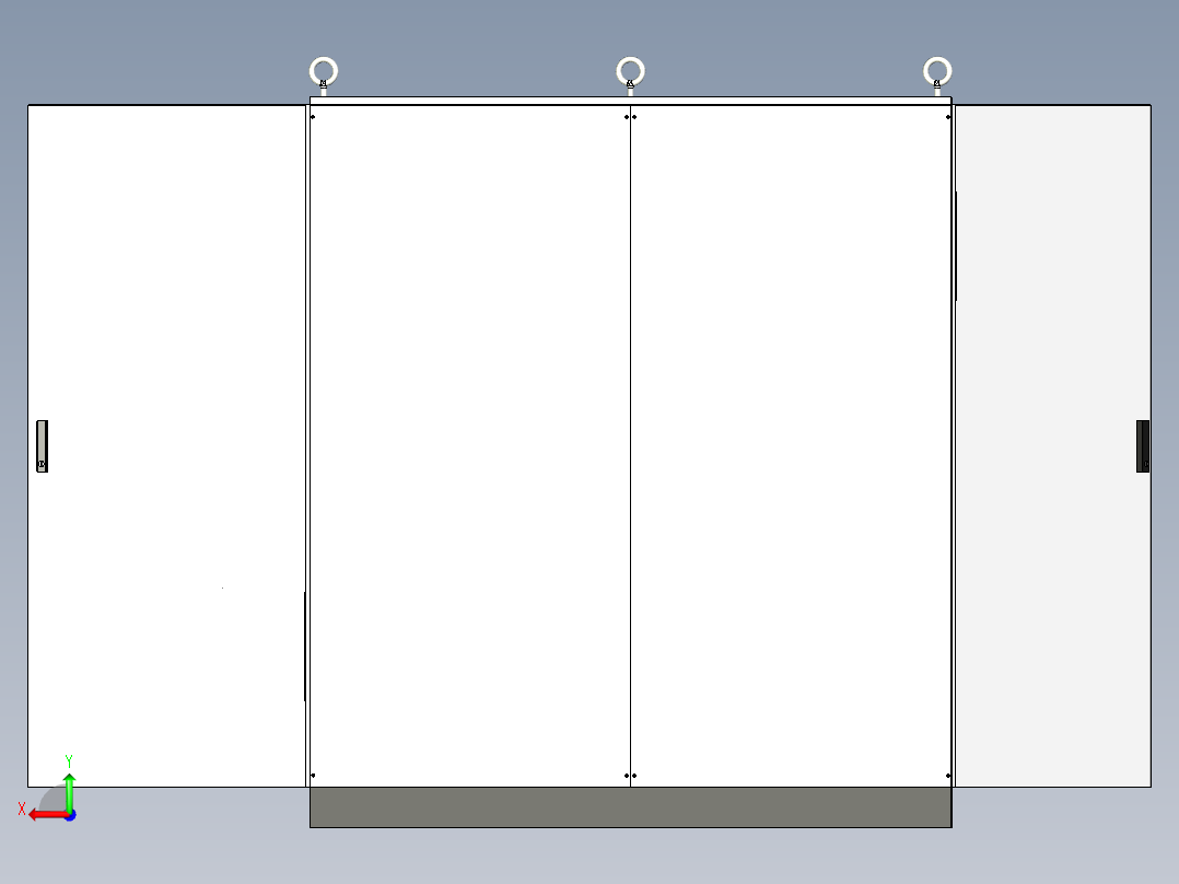 双电源plc控制柜后视图