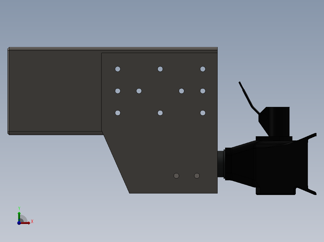 拖车设备前视图