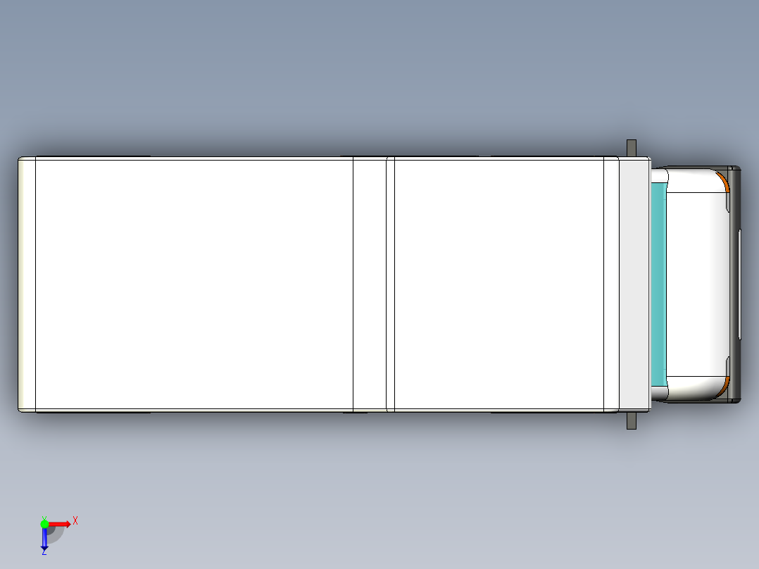 B3003582-迷你货车房车俯视图