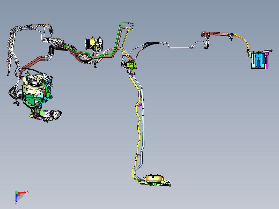 丰田 HIACE - 整车模组俯视图