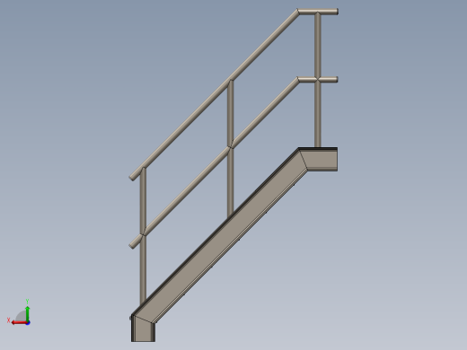 钢楼梯焊接件后视缩略图