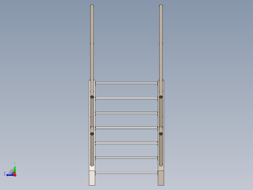 钢楼梯焊接件右视缩略图