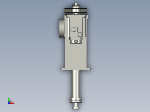 弯角电缸机构前视缩略图
