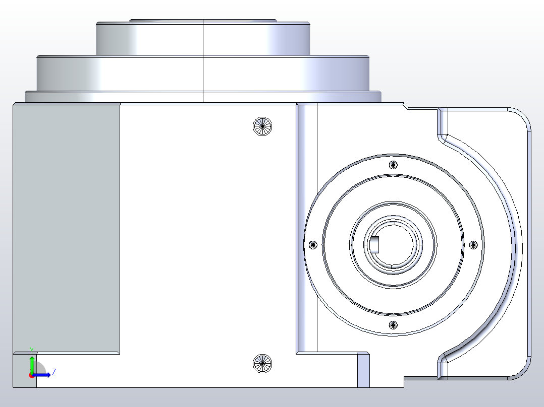 RU80DT分割器配同步带电机左视图