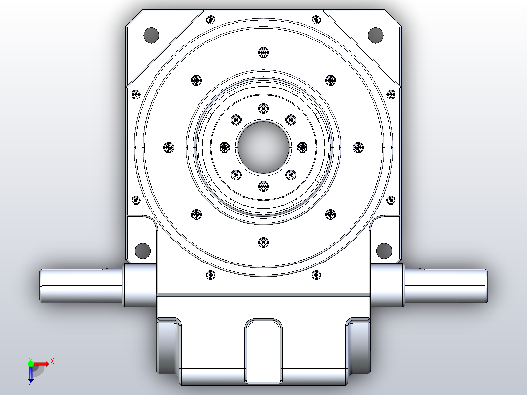 RU80DT分割器配同步带电机俯视图